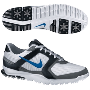 Nike Men's Air Range WP Golf Shoes White/Blue