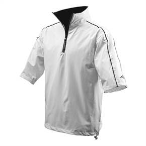 Woodworm Half-Sleeve Waterproof Rain Jacket WHITE