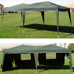 10 x 20 EZ Pop Up Canopy w/6 sidewalls