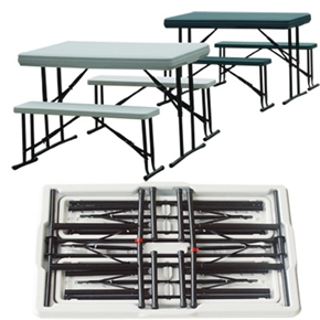 Palm Springs Portable 3 PC Picnic Table Set