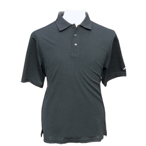 Palm Springs Mens Solid Golf Polo Shirt BLACK