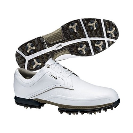 Nike Mens Tour Premium White/Chino Golf Shoes
