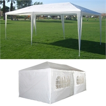 10' x 20' White Canopy Party Tent & Sidewalls
