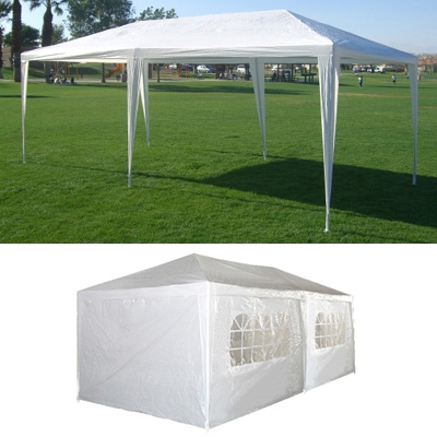 10' x 20' White Canopy Party Tent & Sidewalls