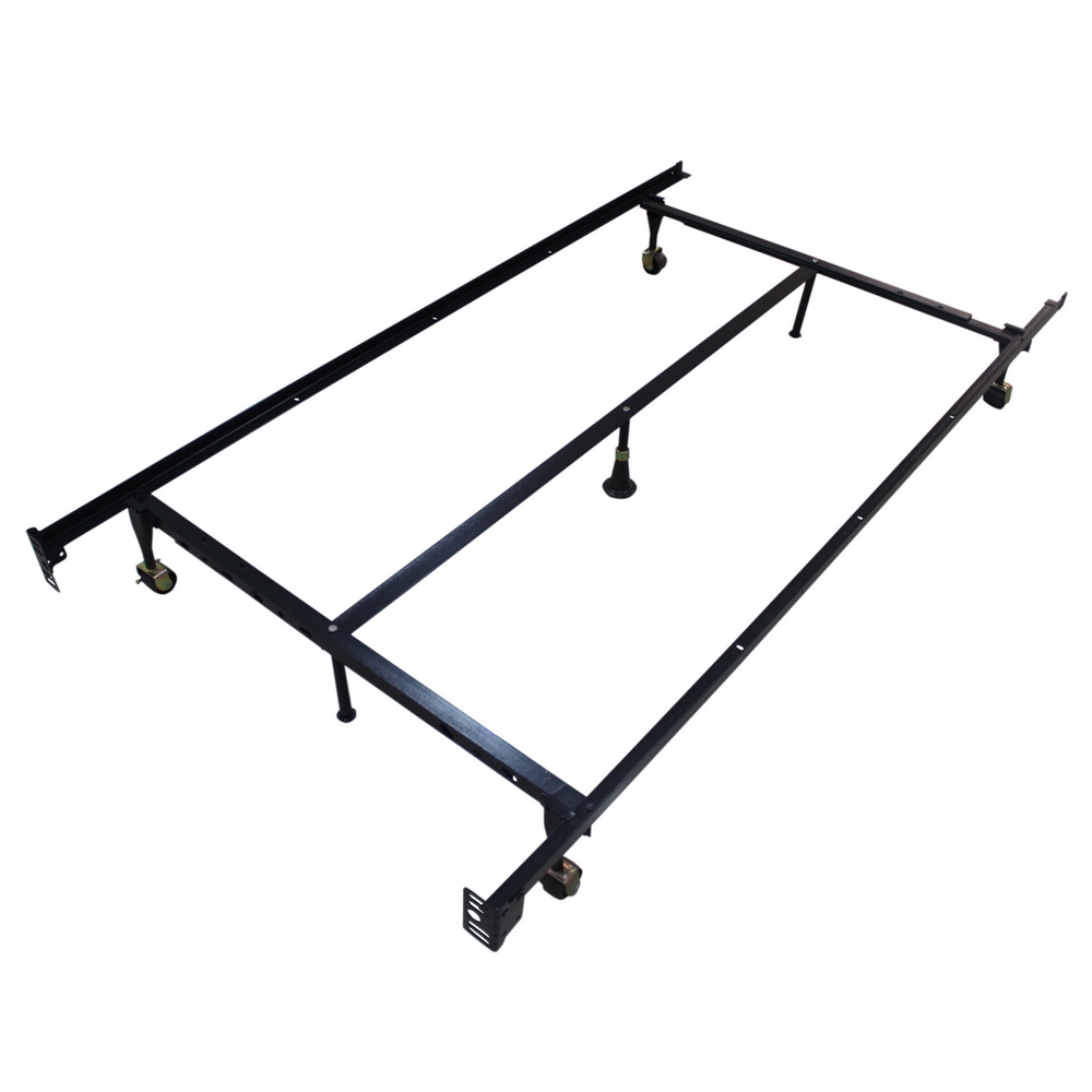 Homegear Heavy Duty 7 Leg Metal Platform Bed Frame Adjustable from Twin