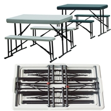 Palm Springs Portable 3 PC Picnic Table Set