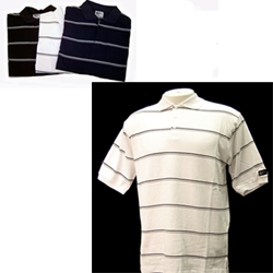Confidence Classic Stripe Mens Golf Shirt