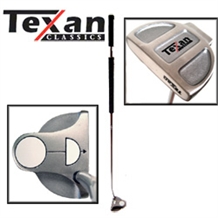 TEXAN CLASSICS HOT WHITE BALL LEFTY BELLY PUTTER