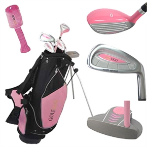 GOLF GIRL Junior Set w/PINK STAND BAG RH