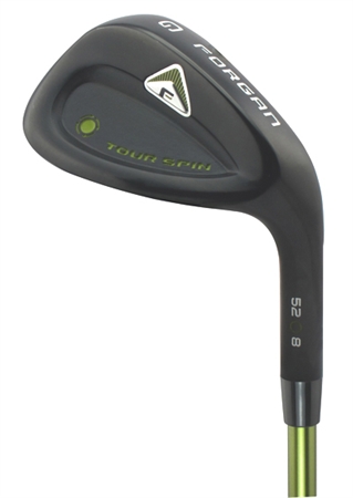 Forgan Tour Spin Black Satin Wedge