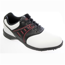 Confidence White/Black Mens Waterproof Golf Shoes