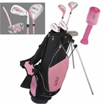 GOLF GIRL Junior Clubs Set w/PINK STAND BAG