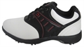 Confidence White/Black Mens Waterproof Golf Shoes