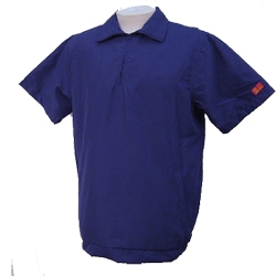 PALM SPRINGS Mens 1/2 Sleeve Lined Windshirt: NAVY