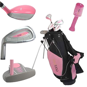 GOLF GIRL Junior Set w/PINK STAND BAG LH