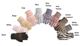 HJ Ladies Fashion Solaire 1/2 Finger Golf Glove