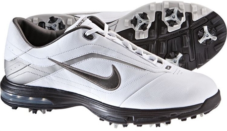 Nike Mens Air Academy White/Gunmetal Golf Shoes